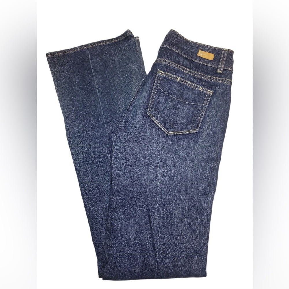 Y2K PAIGE Jeans Dark Wash High Rise Hidden Hills‎ Boot Cut Size:28
